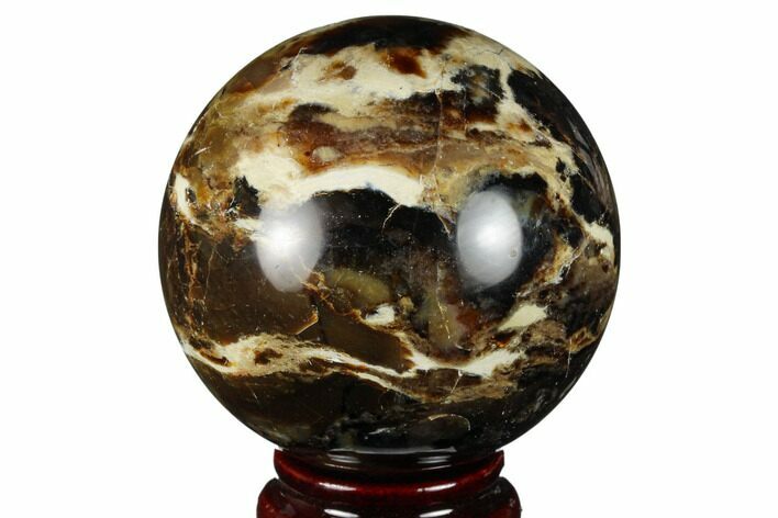 Black Opal Sphere - Madagascar #168603